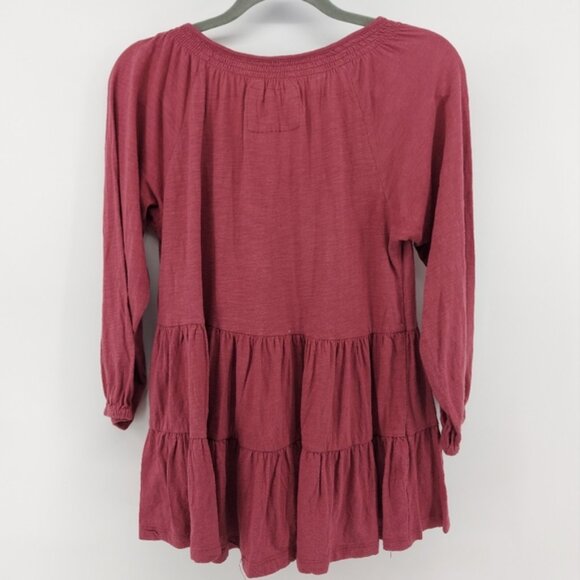 Anthropologie Maeve Isola Tiered Babydoll Top - Picture 12 of 12